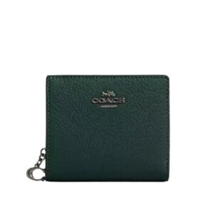 Coach Outlet Dark Green Leather Wallet